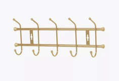 Вешалка настенная 5 крючков Люкс (уп.5) золото