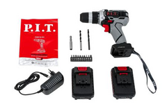 Дрель акк P.I.T. PSR 18-D3 (20В, 2 Li акк.1,5Ач,2 ск,30Нм,быстр.зарядка,кейс)