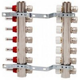 Коллектор Luxor в сборе для подключ. 6 контуров с расходомерами + термоклапана 17400306N