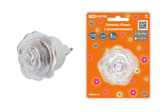 Ночник "Роза" с выключателем, 0,4 Вт, 220 В TDM SQ0357-0032