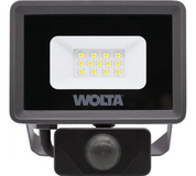 Светодиодный прожектор Wolta 10Вт 5700К IP65 с датчиком движения 900 лм WFL-10W/06S