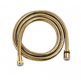 LE8037B-Gold "Аксессуары" Шланг душевой двухзагибный 1,5м, TURN-FREE, латунь хромированная, блистер