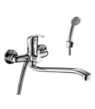 A35-34 Смеситель одноручный (35мм) универсальный с S-образным поворотным изливом, див. с керам. плас