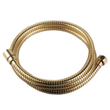 LE8037B "Аксессуары" Шланг душевой двухзагибный 1,5м, TURN-FREE, латунь хромированная, блистер