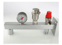 VT.495.0.3 Группа безопасности стальная консольная (с манометрами 0-4 бар)