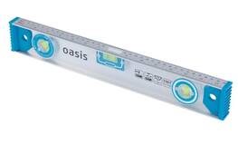  Уровень алюминиевый рельс  Oasis 1000 мм, 3 глазка линейка 103040500017