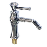 Смесит. Brimix (151) БОЛЬШОЙ КРИСТАЛЛ на ручке хром, умывальник литой, 40мм, гайка