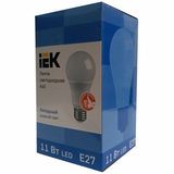 Лампа LED A60 шар 11Вт 230В 6500К Е27 IEK