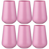 ARTI-M НАБОР СТАКАНОВ "SANDRA SPRAYED PINK" ИЗ 6 ШТ. 380 МЛ. ВЫСОТА=12,5 СМ. (КОР=8НАБОР.)