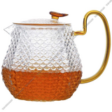 Чайник завар. стекло "Алмаз" 0,8л стекл.фильтр, рельефн.дизайн п/у (12) (325603)