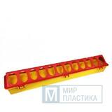 Кормушка для мелкой птицы прямоугольная с круглыми отвестиями МОВ (уп.30)