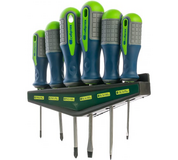 Набор отверток на полке, 6 шт., PH + SL, CrV, 3к рукоятка// Сибртех