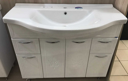 Тумба 100 ЭКО Лотос 2 ящика + ум Эльбрус 100