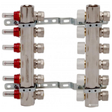 Коллектор Luxor в сборе для подключ. 3 контуров с расходомерами + термоклапана 17400303N