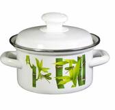 к кастрюля 1л цил.борт. Белая/12