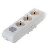 90118300 multi-Let 3-гнезда колотки с заземлением и кнопкой Multilet