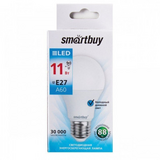 Светодиодная (LED) Лампа Smartbuy-A60-11W/6000 (SBL-A60-11-60K-E27)АКЦИЯ