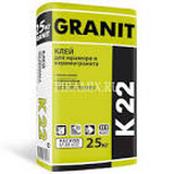 Клей GRANIT K-22+ для мрамора и керамогранита 25 кг (1 пал 50 шт)