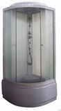 Душевая кабина ALT Т100 W (100*100*215) Белый Матовый, Глубокий поддон
