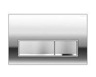 Кнопка смыва AZARIO NEW двойная, пластик, хром