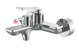 HB60589 смеситель д/ванны, короткий литой, Евро переключатель, 35мм