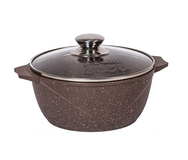 Кастрюля 6л АП Гранит brown/4
