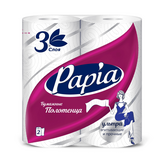 Papia бумажное полотенце 2 шт 3 слоя PURE&SOFT 5078423 (14)
