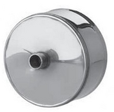 Заглушка с конденсатотводом Ø 200, нержавейка 0.5мм, штуцер 3/4"Н