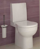 Компакт SANTEK Аллегро горизонтальный слив, нижн подвод, сид Микролифт (Soft Close) Дюропласт, 3/6л