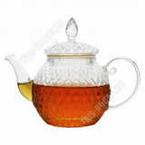 Чайник завар. стекло "Бригантина" 1,0л стекл.фильтр, рельефн.дизайн п/у (18) (318589)