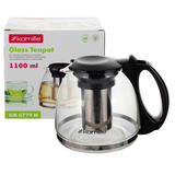 заварник со съемн. ситечком 1100мл (стекло нерж.ст.)/24
