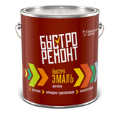 АКЦИЯ Быстроэмаль для пола золотисто-коричневая банка 0,9кг (6шт/упак)