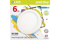 Накладной (LED) светильник Round SDL Smartbuy-6w/6500K/IP20 (SBL-RSDL-6-65K)