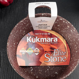 Elite Stone Сковорода d28см корич.мрамор, толщ.ст.4,5мм, утолщ.дно 6,0мм, усил.минерал.частиц.покр (