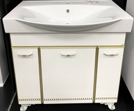 85 Тумба "Luchia 85" (ум. Элвис 850) Эмаль, Белая/Золото