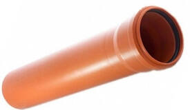 Труба наруж.оранж.110/1000*Эдельвейс ЭКО