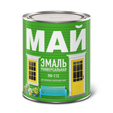 АКЦИЯ Эмаль ПФ-115 (0,8кг) Черная (14шт/упак) Май