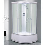 SWT 1902 800*800*2100 cтекло матовое, высокий поддон