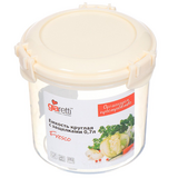емкость для продуктов Fresco круг.0,7л сл.крем/12 (СЕТИ)