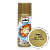 Эмаль аэрозольная металлик золото (520мл/270гр;12шт) JOBI RAL 1036