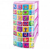 комод №3 с рис. Алфавит (роз.)/1( {ASD}