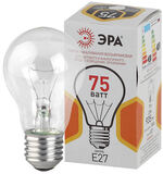 Лампа ЭРА А55/А50-75-230-E27-CL