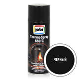 Эмаль аэрозольная термостойкая 650С черная (520мл/270гр;12шт) JOBI