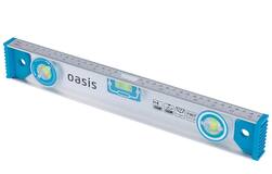  Уровень алюминиевый рельс  Oasis 800 мм, 3 глазка линейка 103040500016