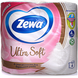 Zewa Ultra Soft туалетная бумага 4 шт 4 слоя НОВИНКА 8534 (10)