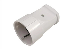 GRV-S-16-R-G-W-IP20 Розетка разборная 16А, круглая, с/з, белая, IP20, 1/20/200