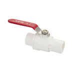 1470 MAK - Кран шаровый 1/2" м/м, ручка, полипропиленовый, из АБС пластика