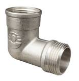 Угольник НИКЕЛИРОВАННЫЙ с переходом на наружную резьбу VALFEX ВР-НР 3/4" (60/10)