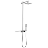 LM7001C "Тропик" Смеситель для душа с верхней душевой лейкой "Тропический дождь" и 1-функц. лейкой,