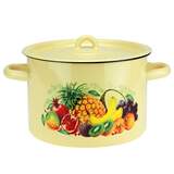 кастрюля 4,5л цил.крем. Экзотика/4